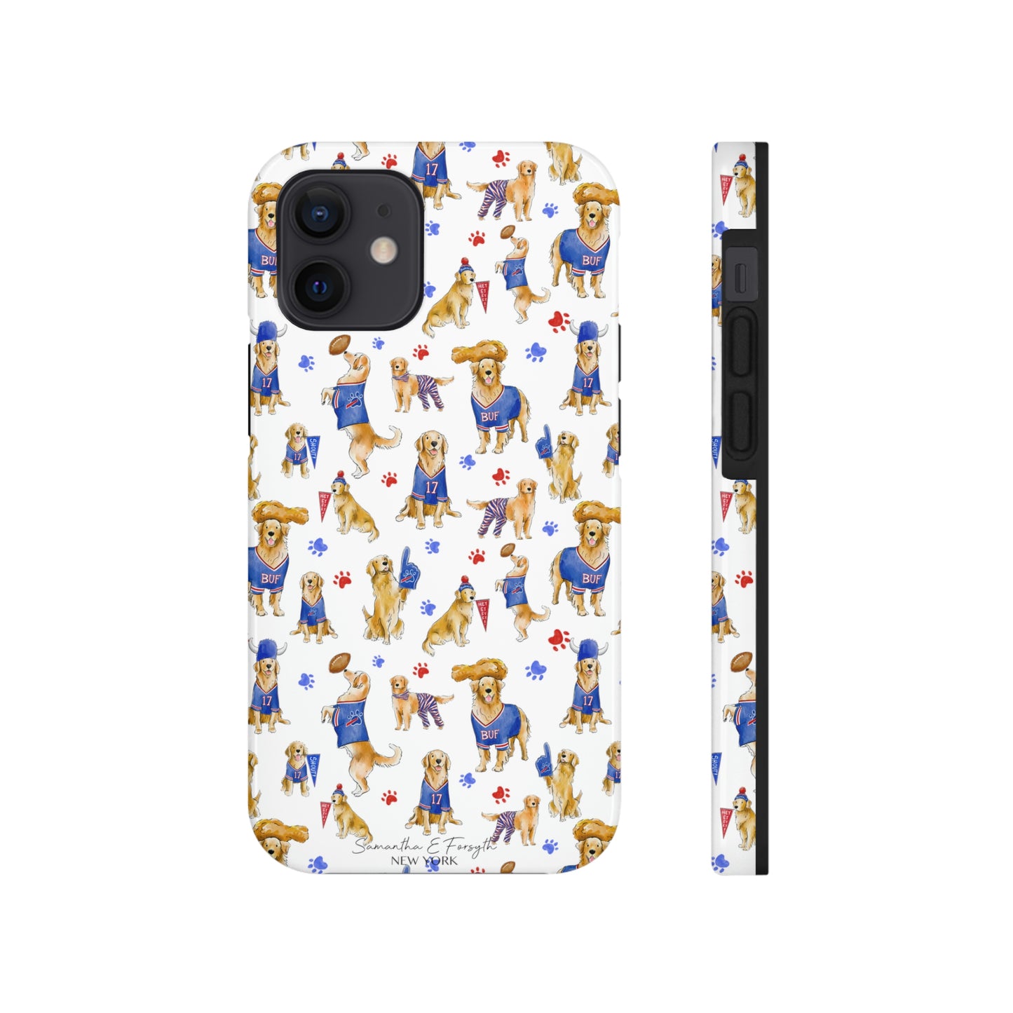 Buffalo Golden Retriever Pretty Tough Phone Case