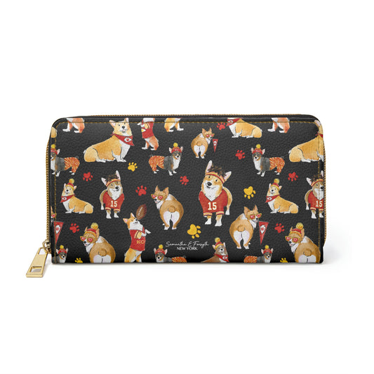 Kansas City Corgi Wallet - Black