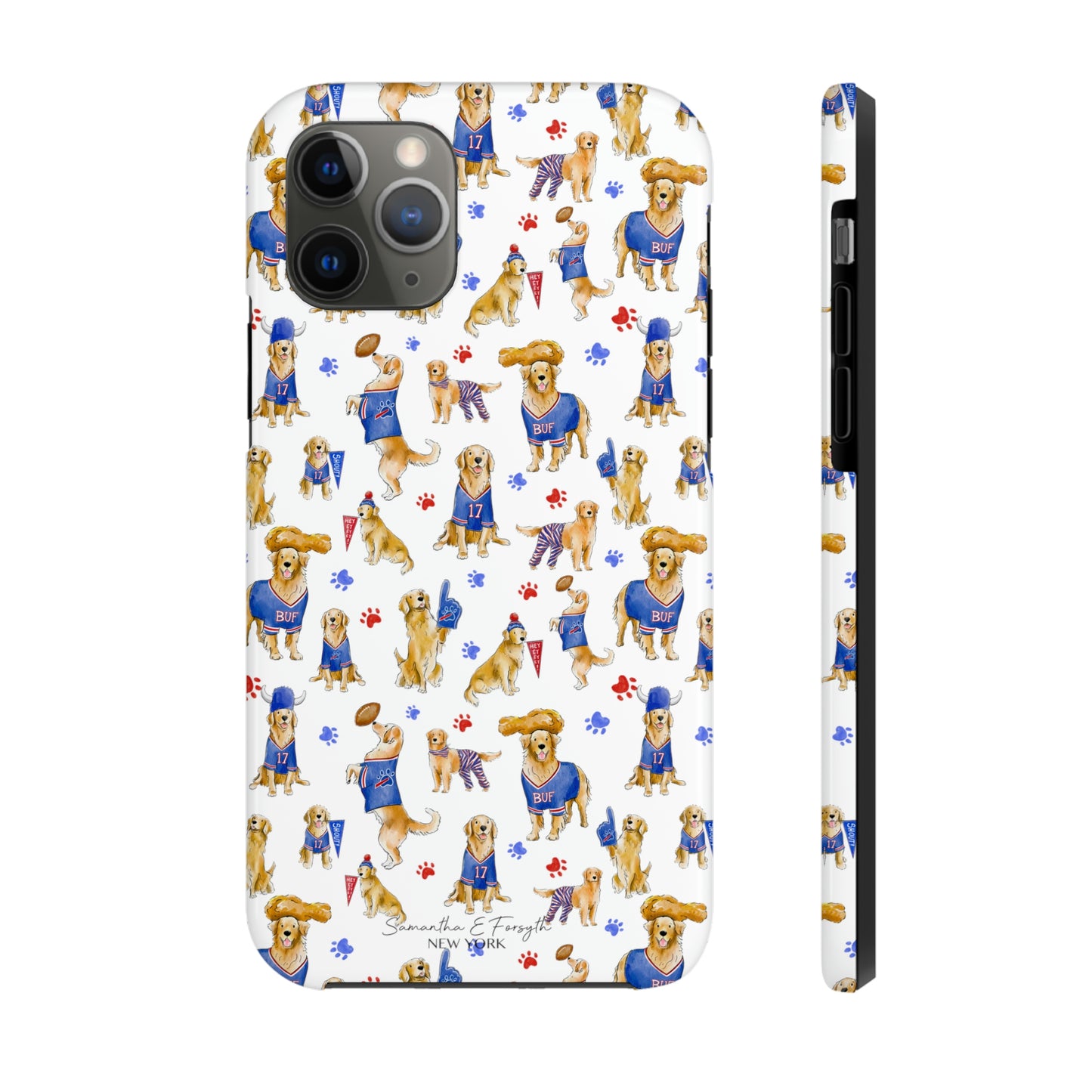Buffalo Golden Retriever Pretty Tough Phone Case