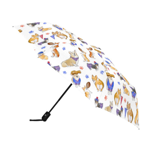Buffalo Corgi Umbrella - Auto Open/Foldable!
