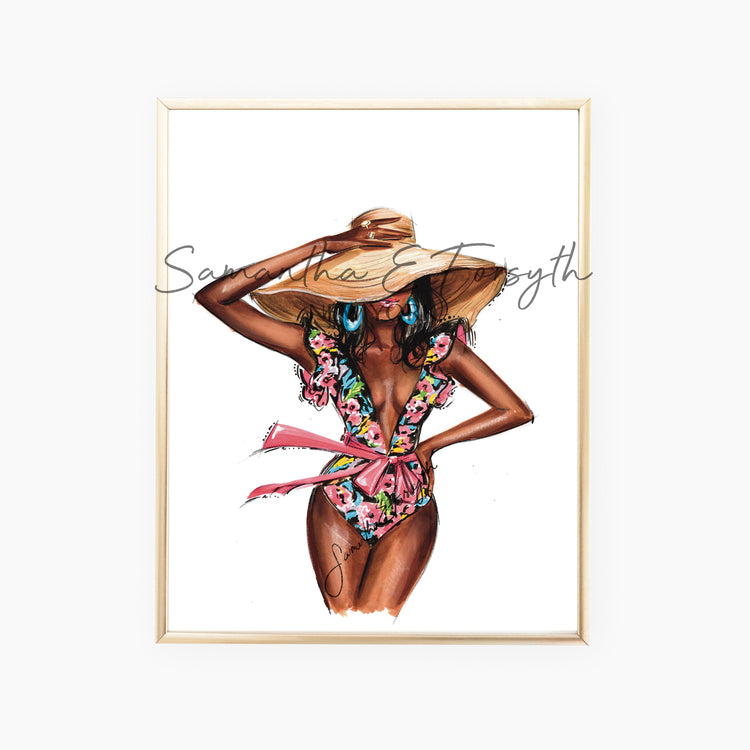 Poolside Glam Print
