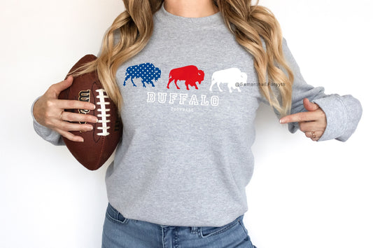 American Buffalo Football Crewneck