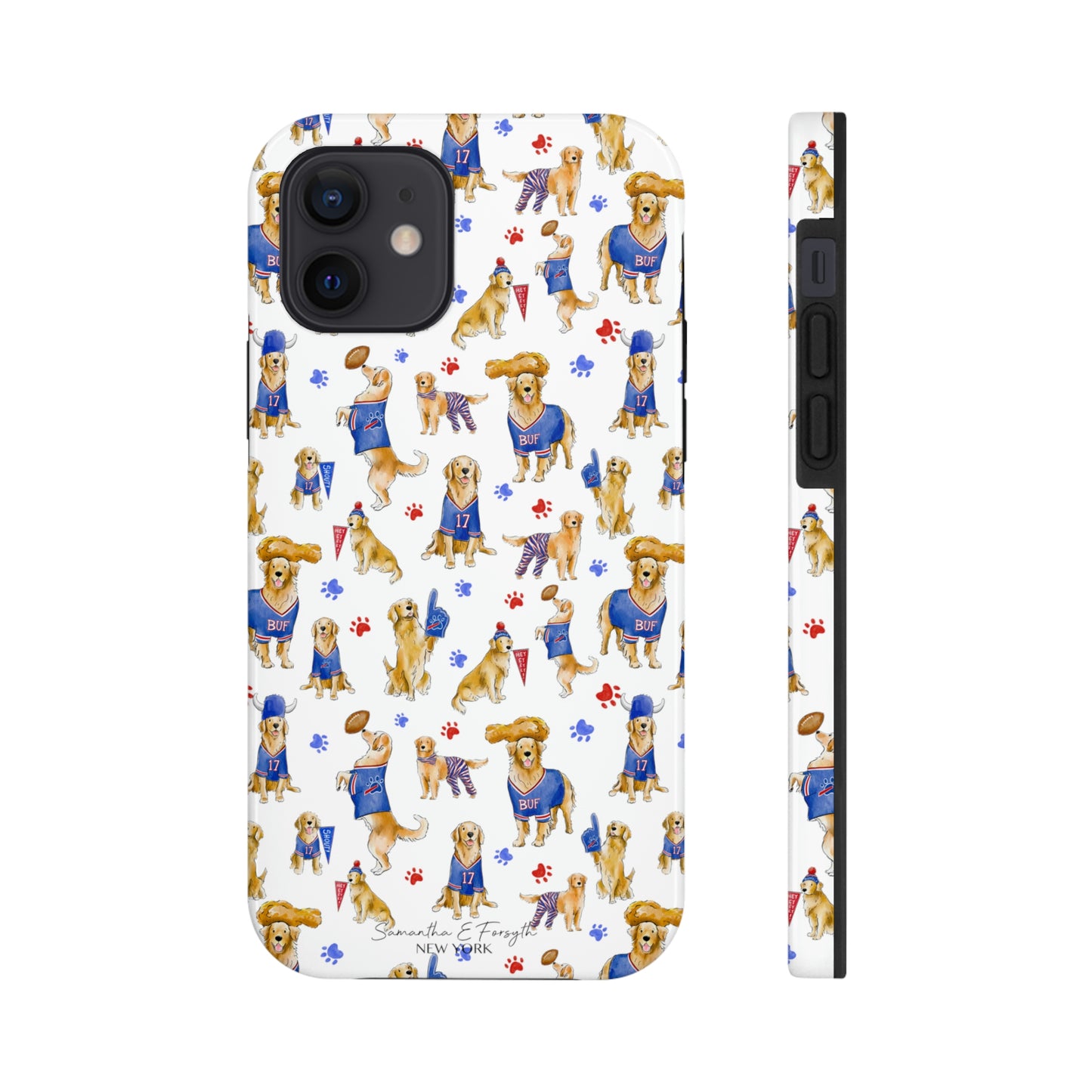 Buffalo Golden Retriever Pretty Tough Phone Case