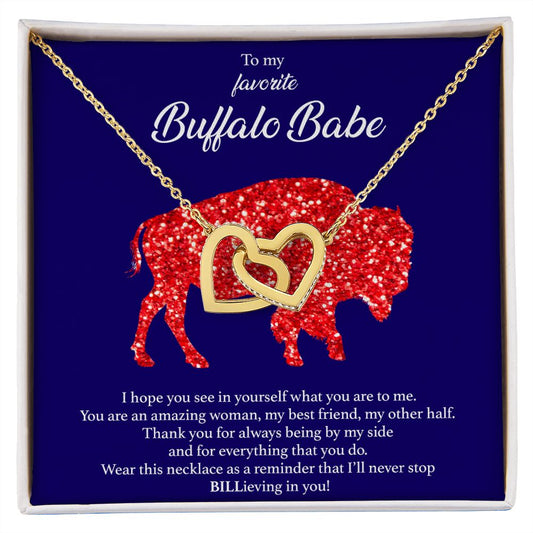 Buffalo Babe Interlocking Hearts Necklace