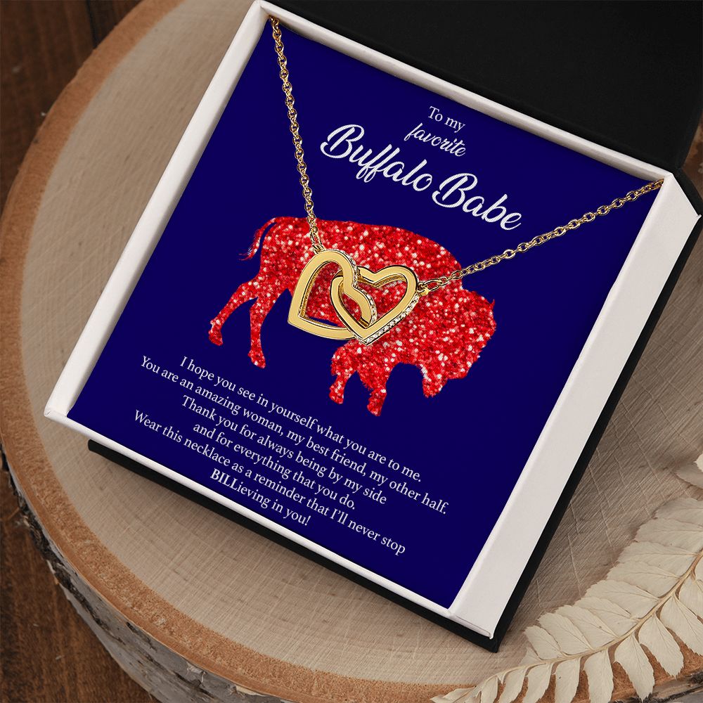 Buffalo Babe Interlocking Hearts Necklace