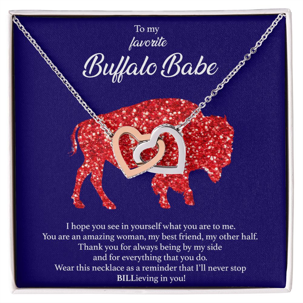 Buffalo Babe Interlocking Hearts Necklace