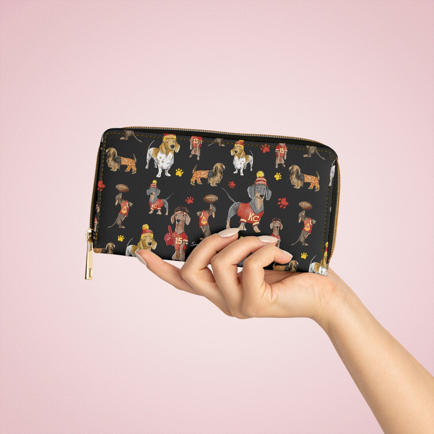 Kansas City Wiener Wallet - Black