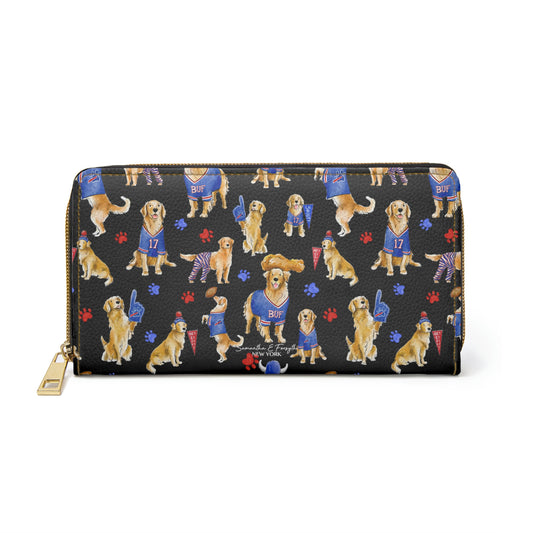 Buffalo Golden Retriever Wallet - Black