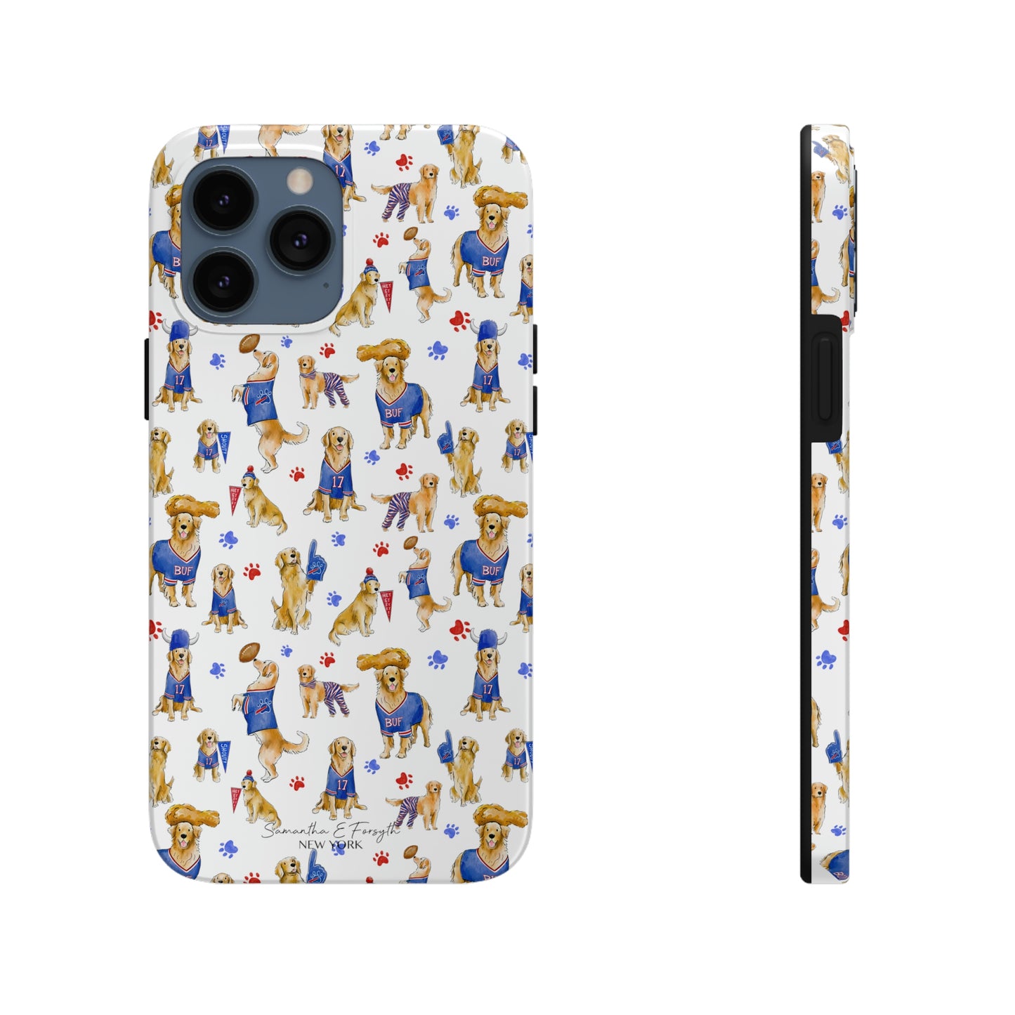 Buffalo Golden Retriever Pretty Tough Phone Case