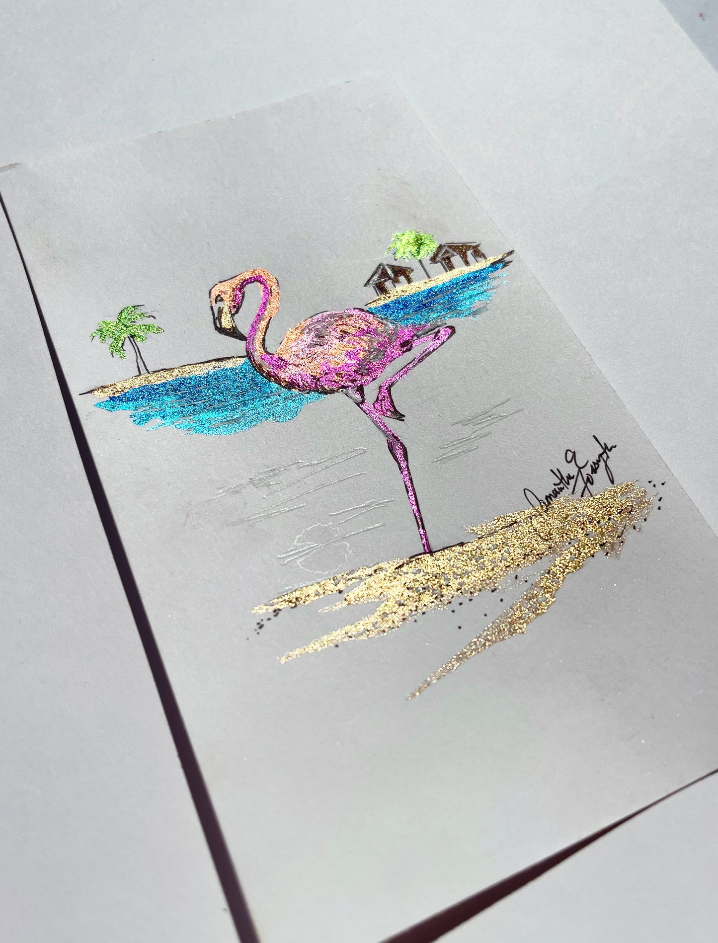 Flamingo Original Artwork