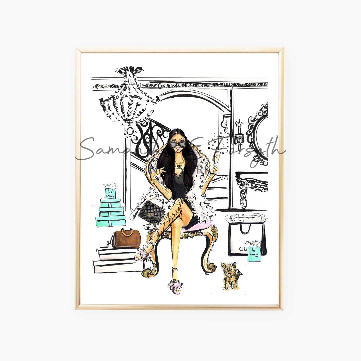 Bags and Bubbles Print