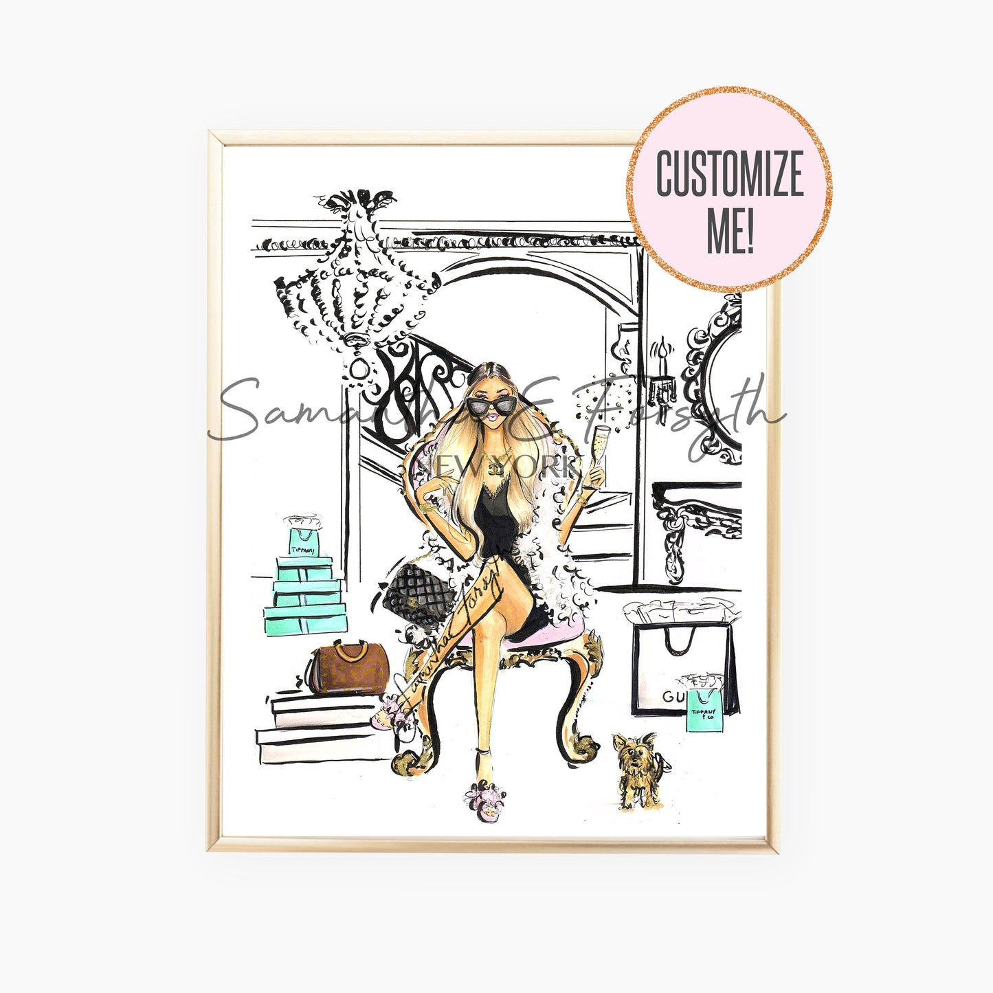Bags and Bubbles Print