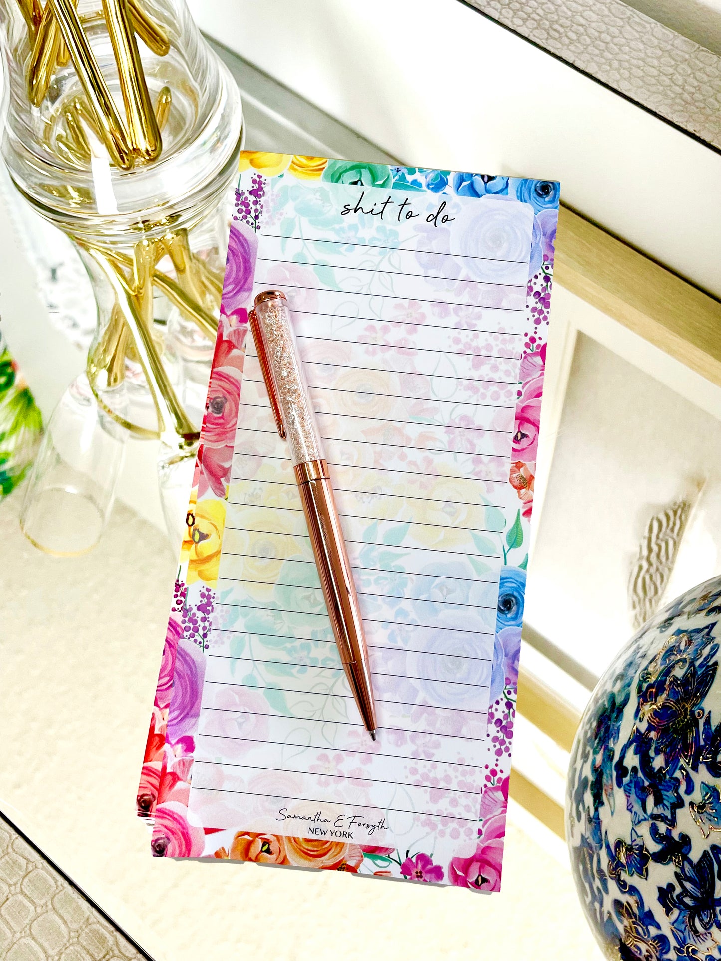 "Bloom Goes the Dynamite" Magnetic Notepad