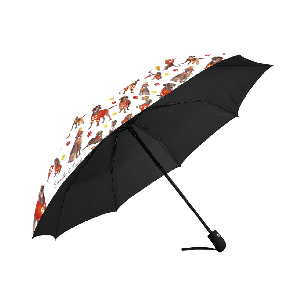 Kansas City Chocolate Lab Umbrella