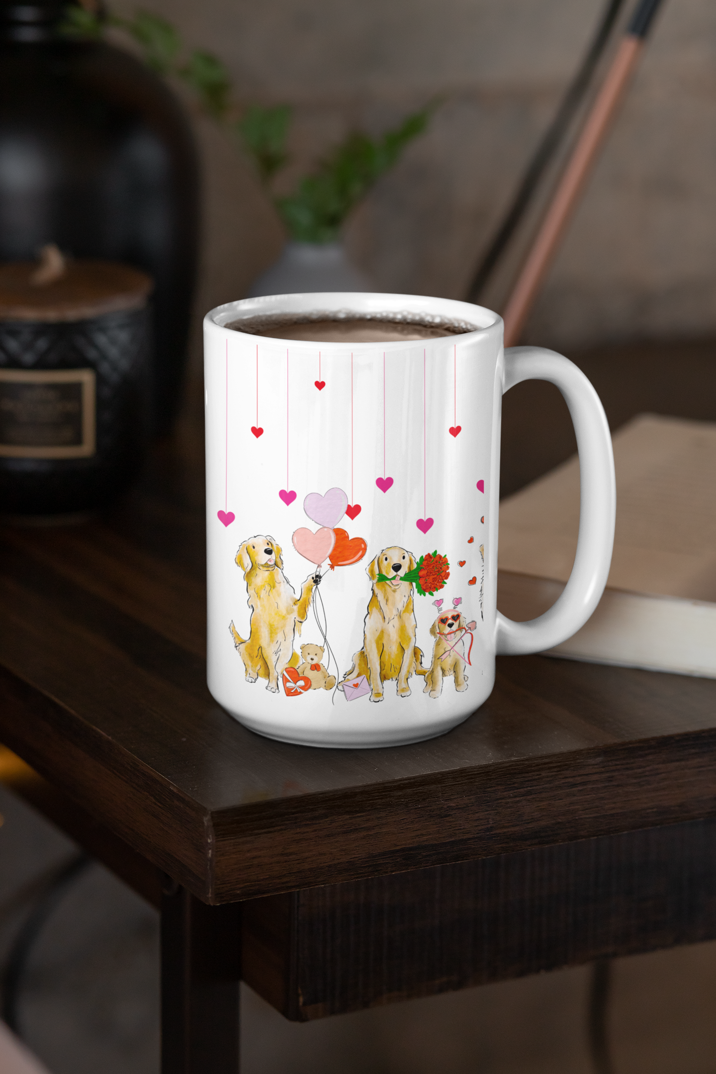 Golden Retriever Valentine Mug