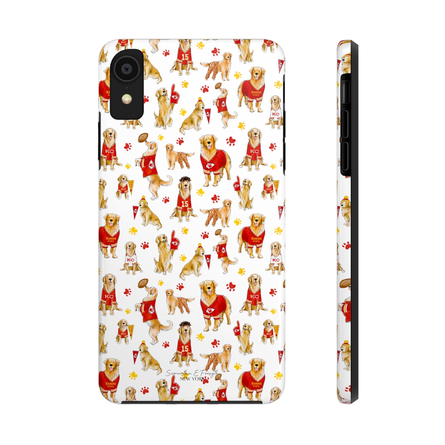 Kansas City Golden Retriever Pretty Tough Phone Case