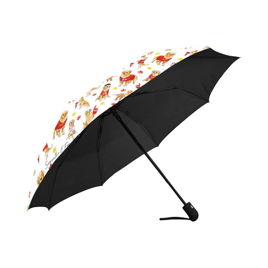 Kansas City Golden Retriever Umbrella - Auto Open/Foldable!