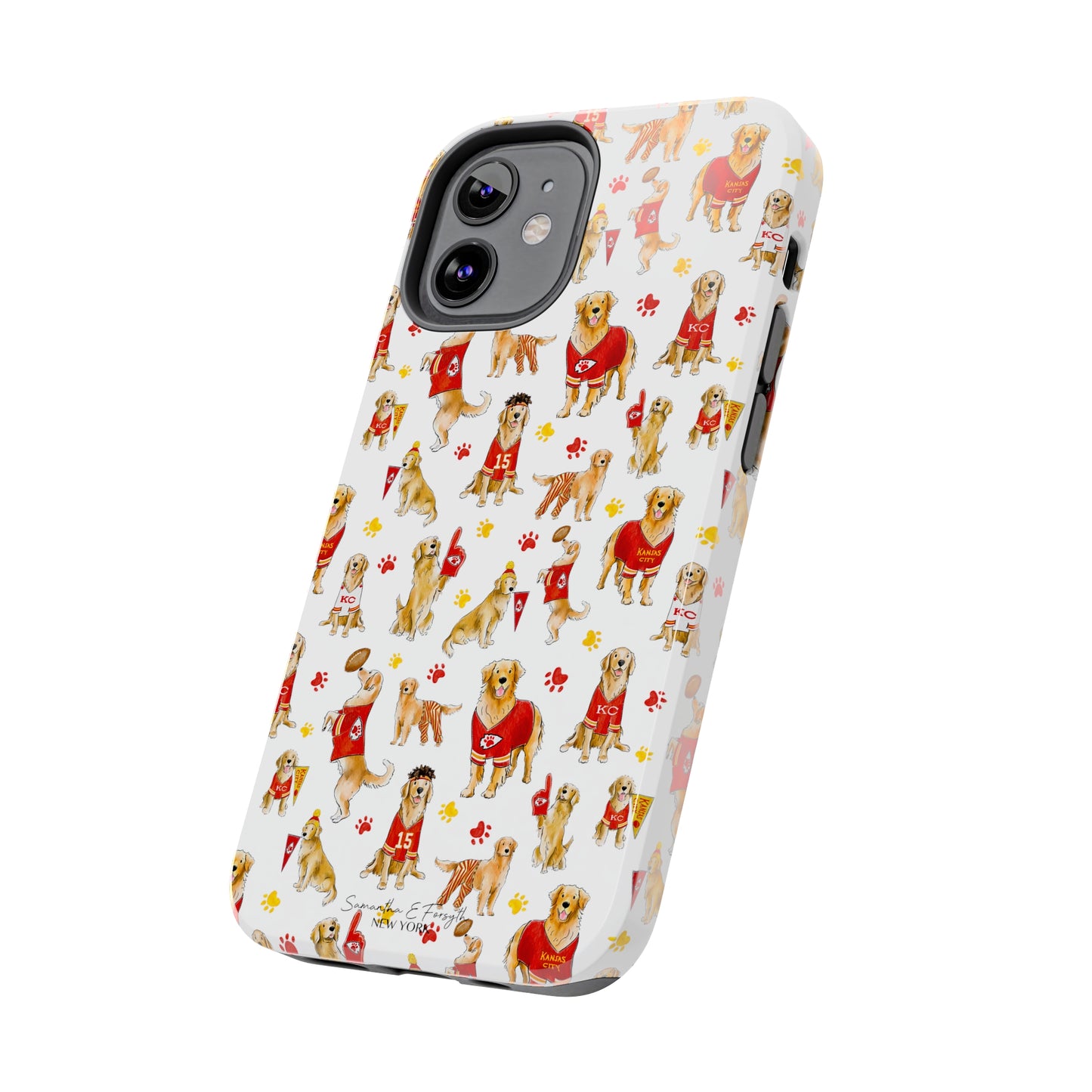 Kansas City Golden Retriever Pretty Tough Phone Case