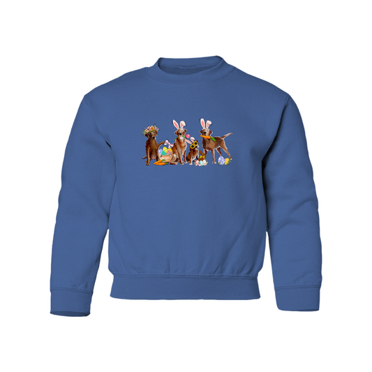 Chocolate Labs Easter YOUTH Sweatshirt