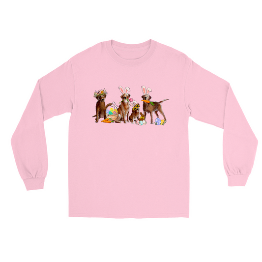 Chocolate Labs Easter Long Sleeve T-Shirts