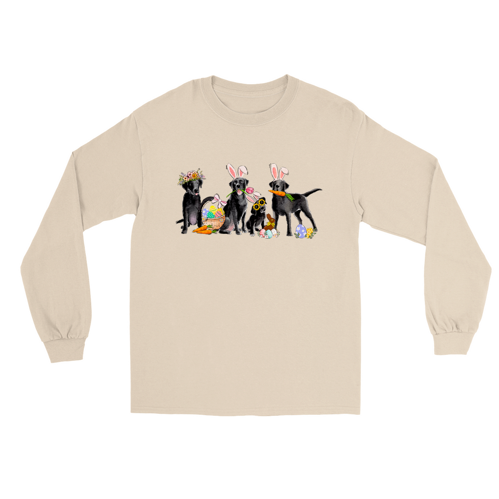 Black Labs Easter Long Sleeve T-Shirts