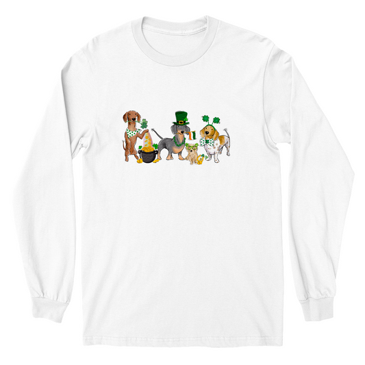 Wiener St. Patrick's Long Sleeve YOUTH Tee Shirts