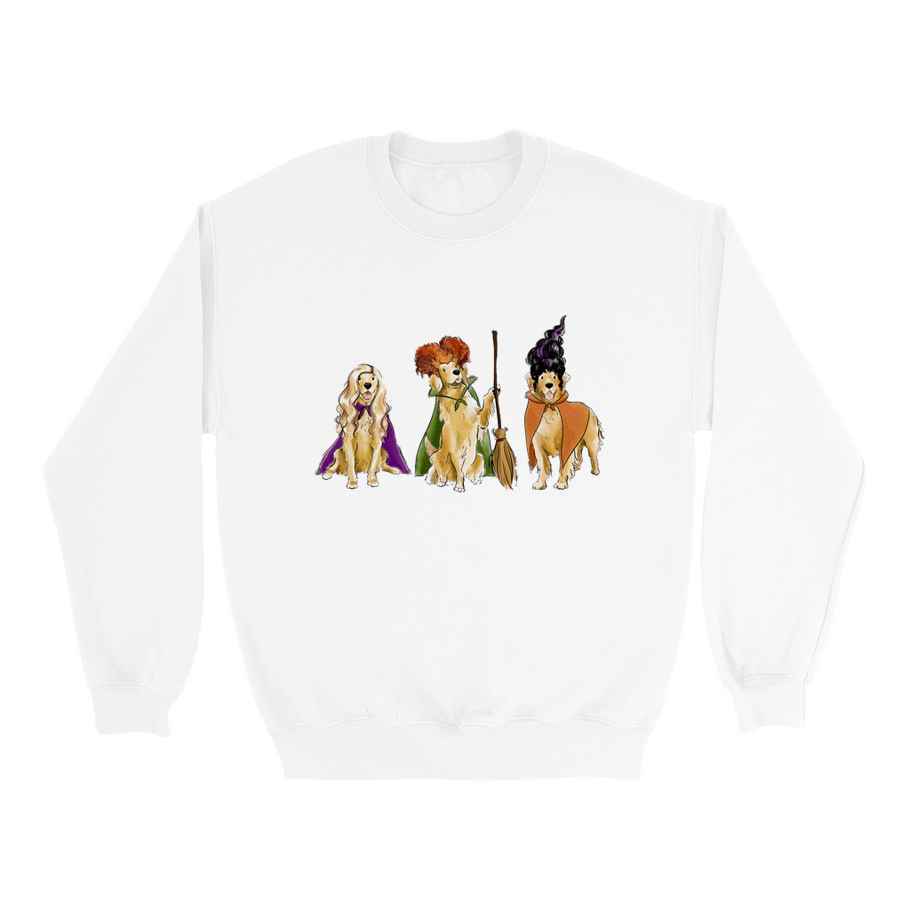 Golden Retriever Hocus Paw cus Crewneck