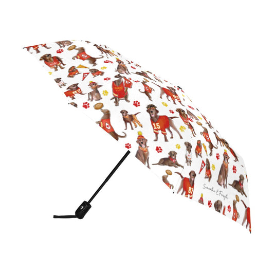 Kansas City Chocolate Lab Umbrella