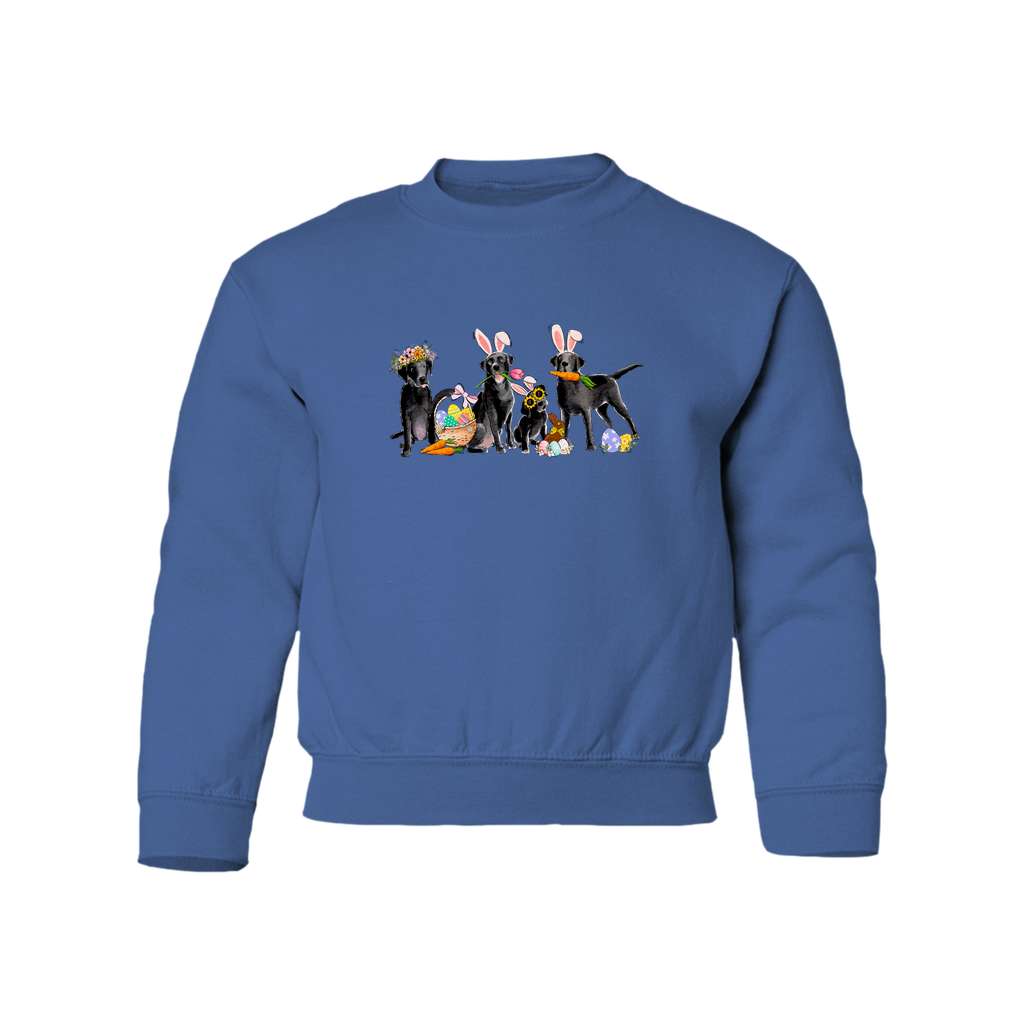 Black Labs Easter YOUTH Sweatshirt