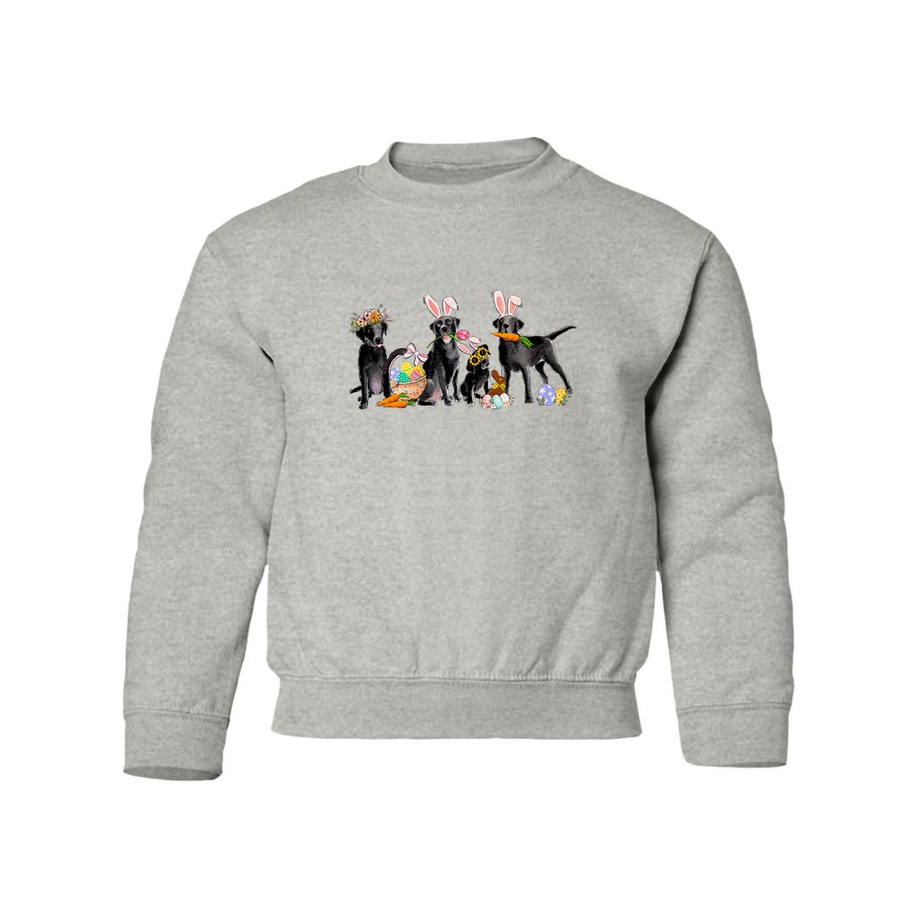 Black Labs Easter YOUTH Sweatshirt