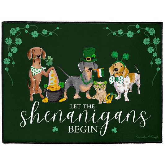 Wiener St. Patrick's Doormat