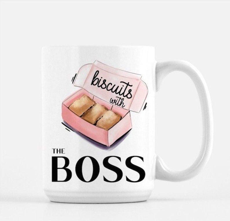 Biscuits with the BOSS mug