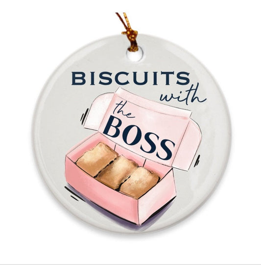 Biscuits with the BOSS ornament
