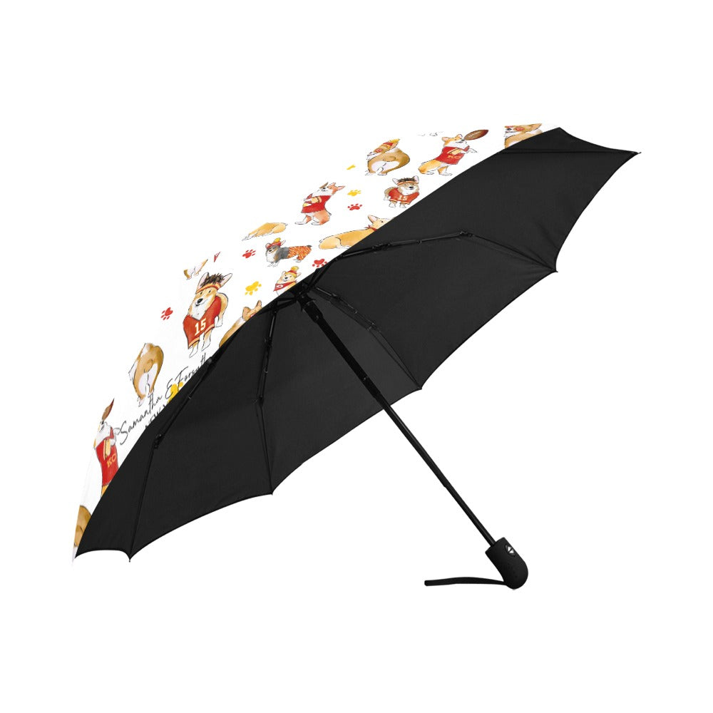Kansas City Corgi Umbrella - Auto Open/Foldable!