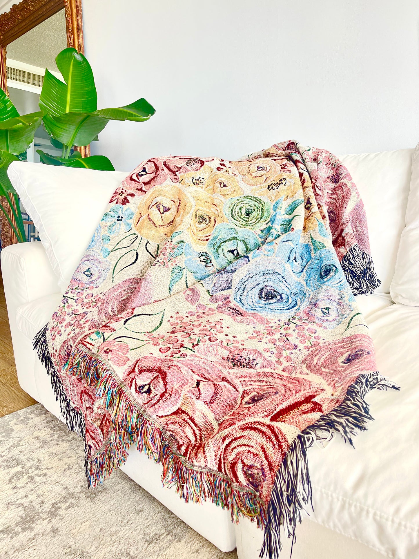 "Bloom Goes the Dynamite" Woven Blanket