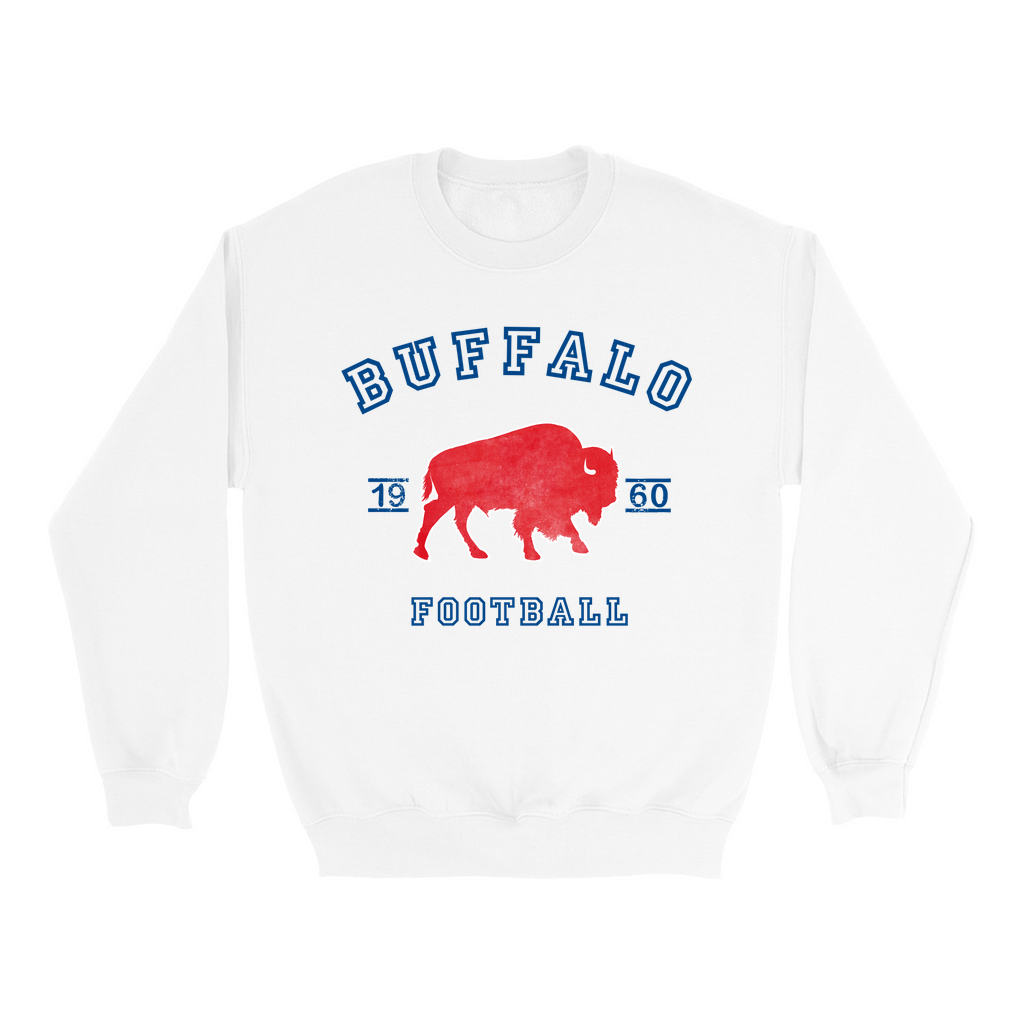 1960 Buffalo Football Crewneck - White